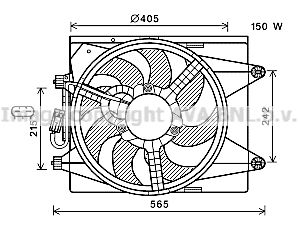 AVA QUALITY COOLING Ventilaator,mootorijahutus LC7502